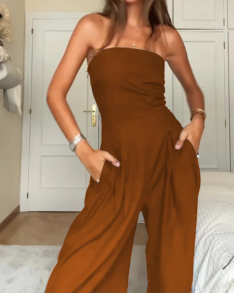 Céleste™ | Elegant Off-Shoulder Jumpsuit