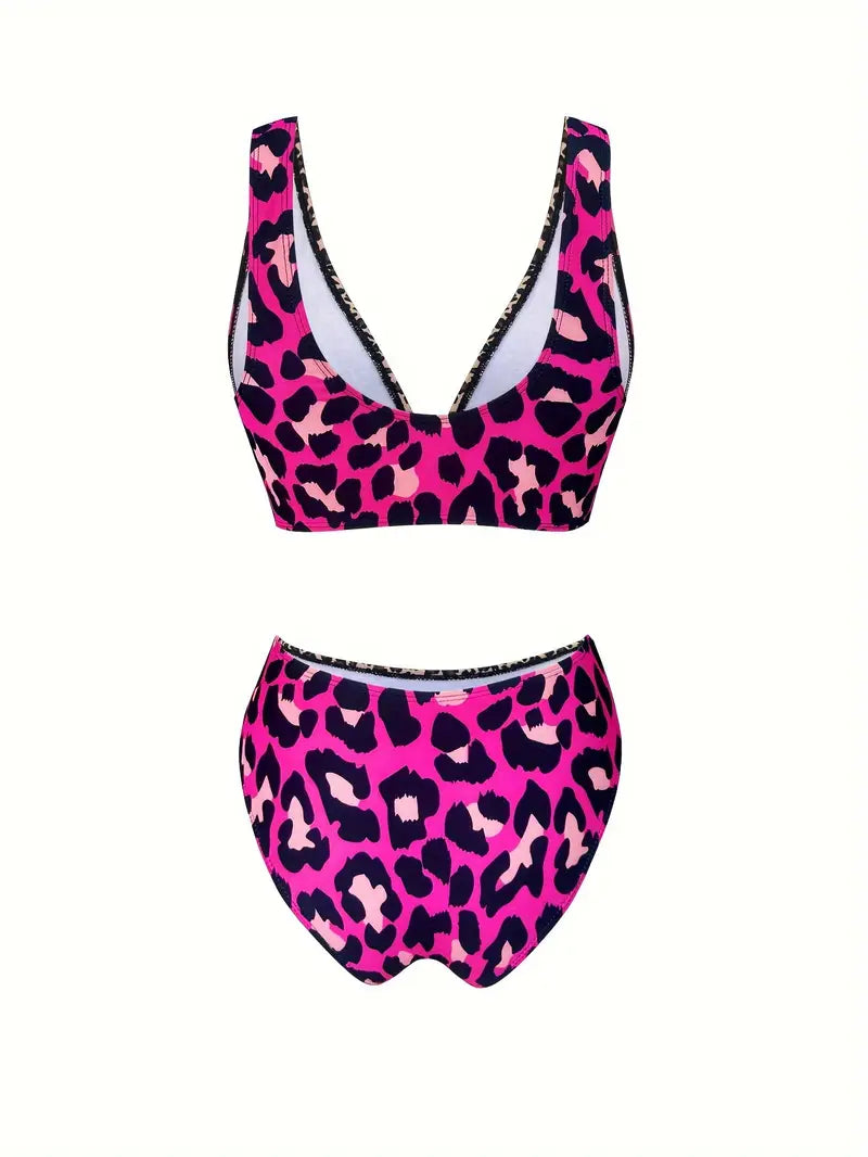 Playa Blanca Dee V-neck Chic Panther Bikini