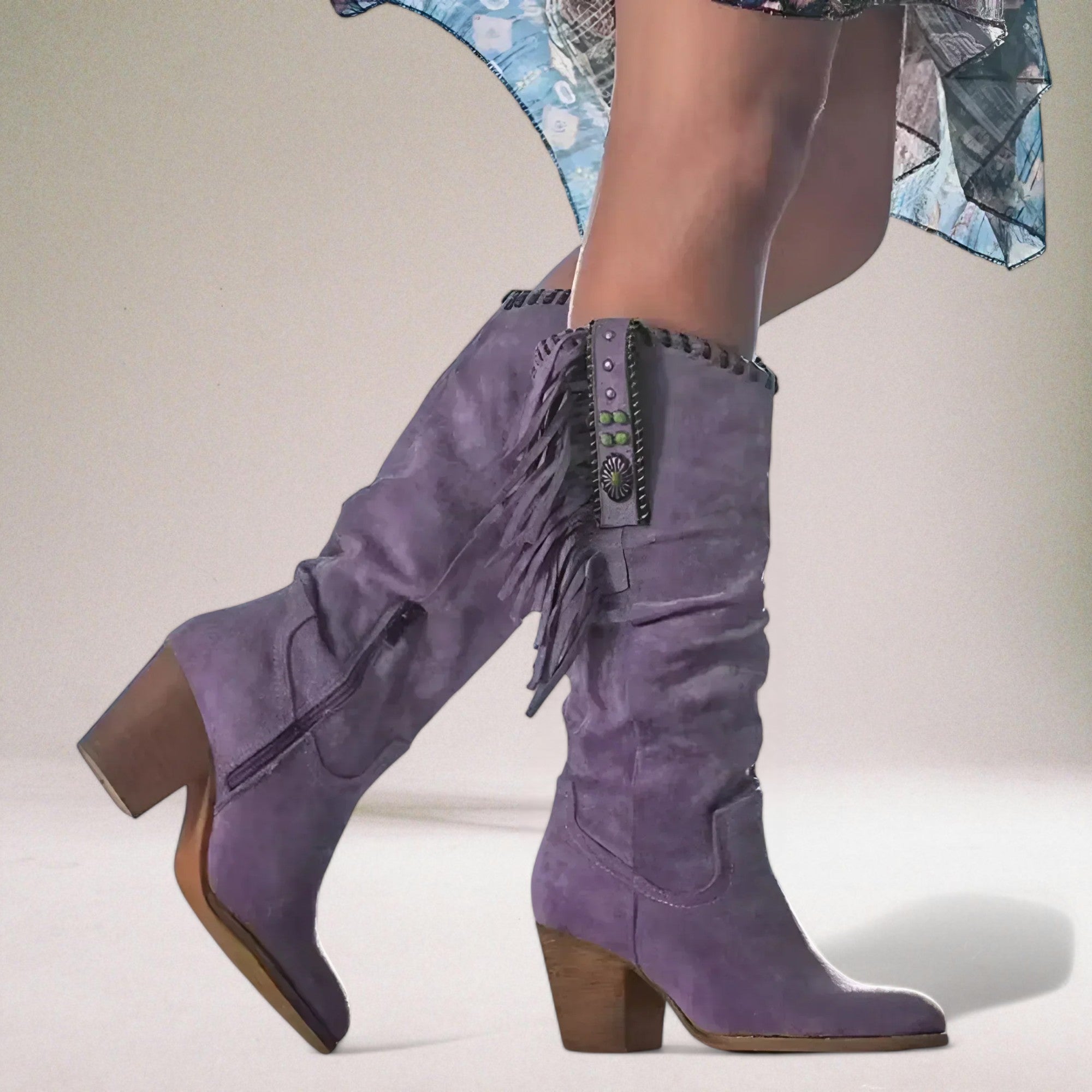 Lidia™ | Boho Chic Over-the-Knee Boots