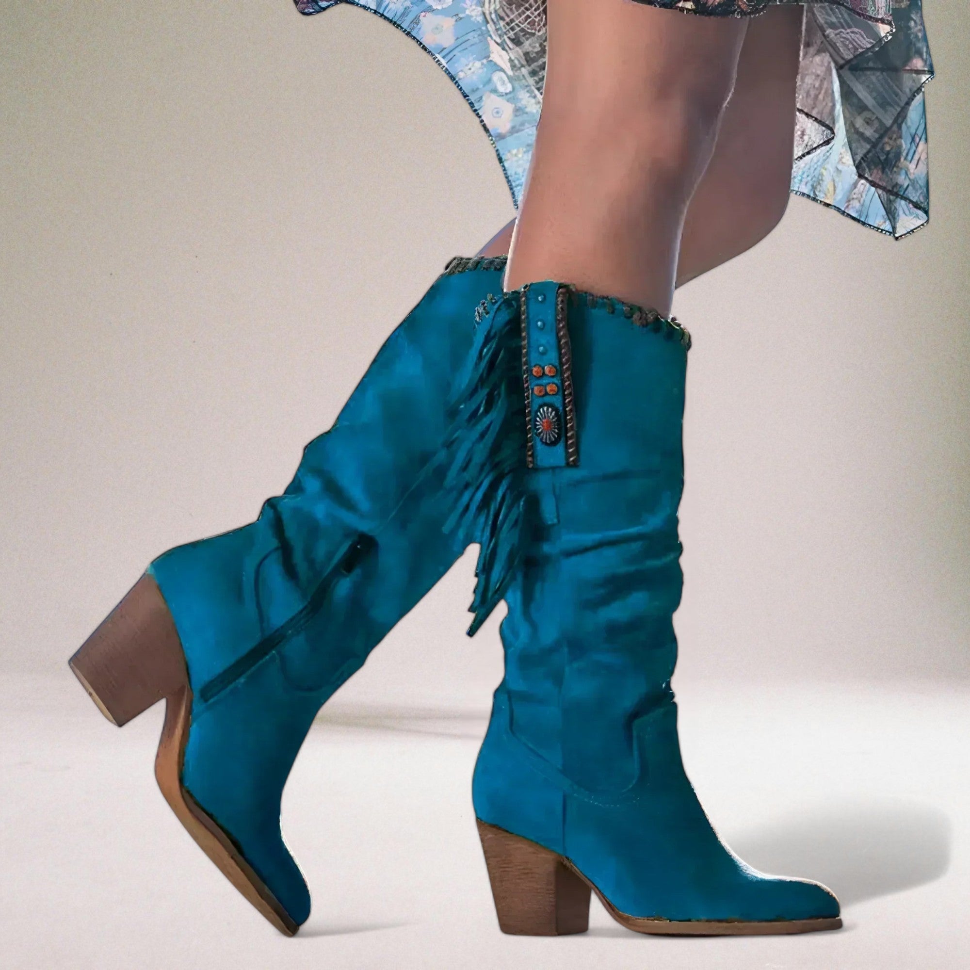 Lidia™ | Boho Chic Over-the-Knee Boots