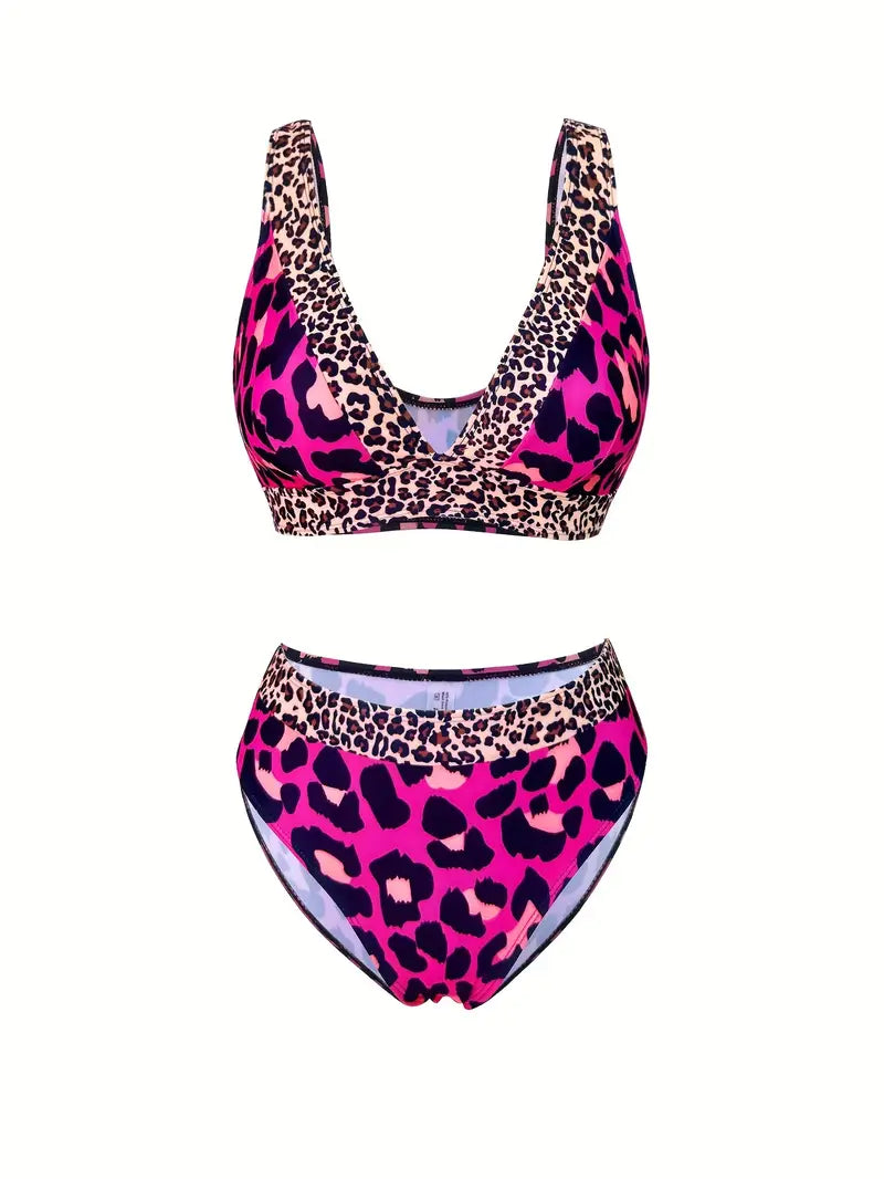 Playa Blanca Dee V-neck Chic Panther Bikini