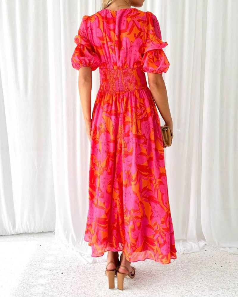 Derana | Maxi dress red pink