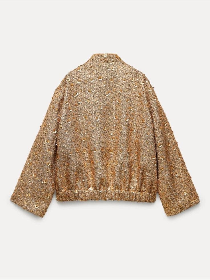 Jane | Gold Sequin Jacket