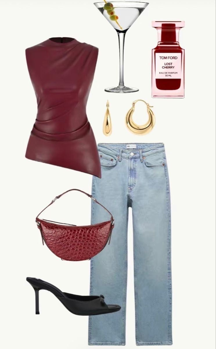 Cara | Burgundy Top