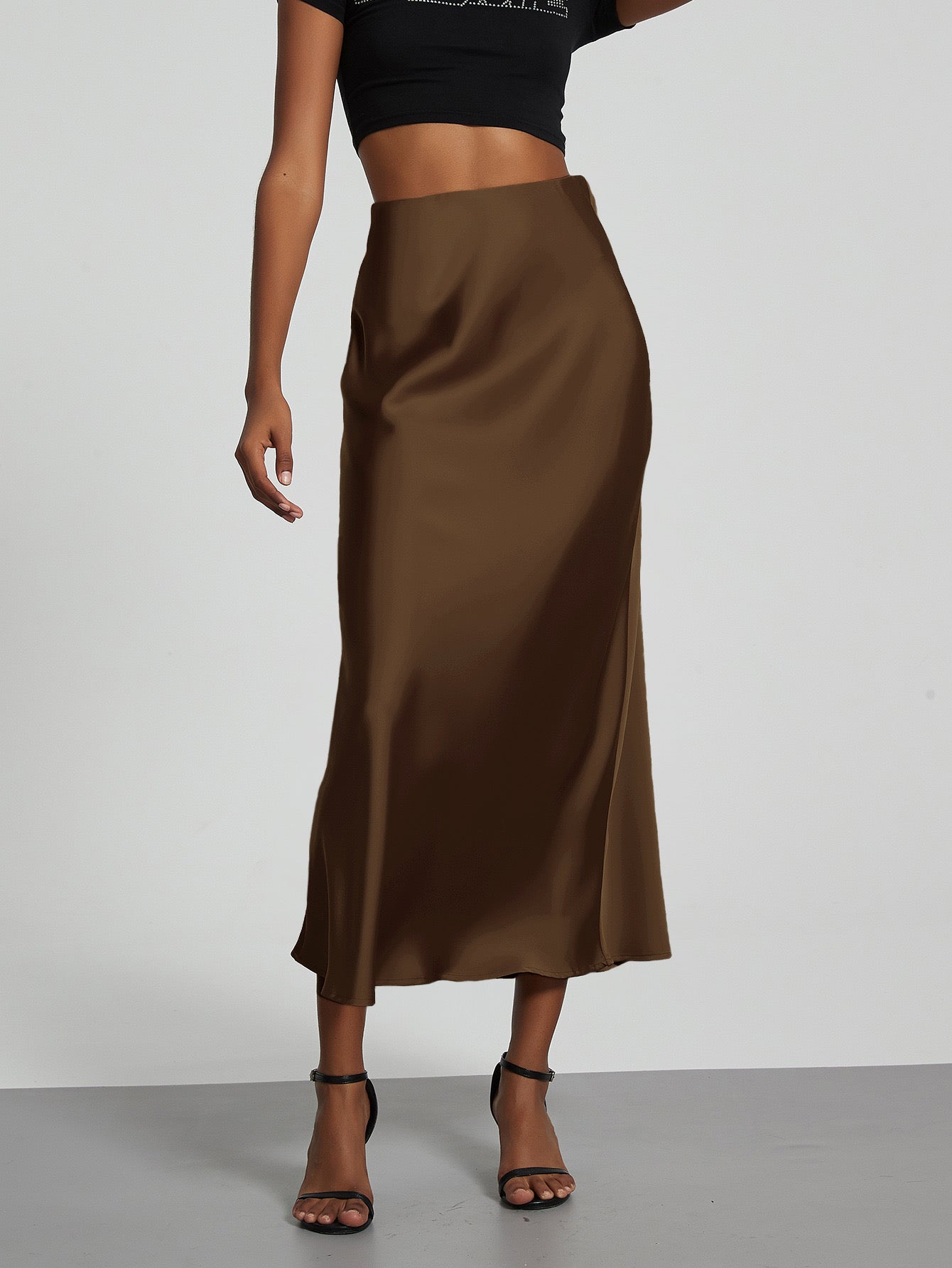 July | Satin Maxi Skirt