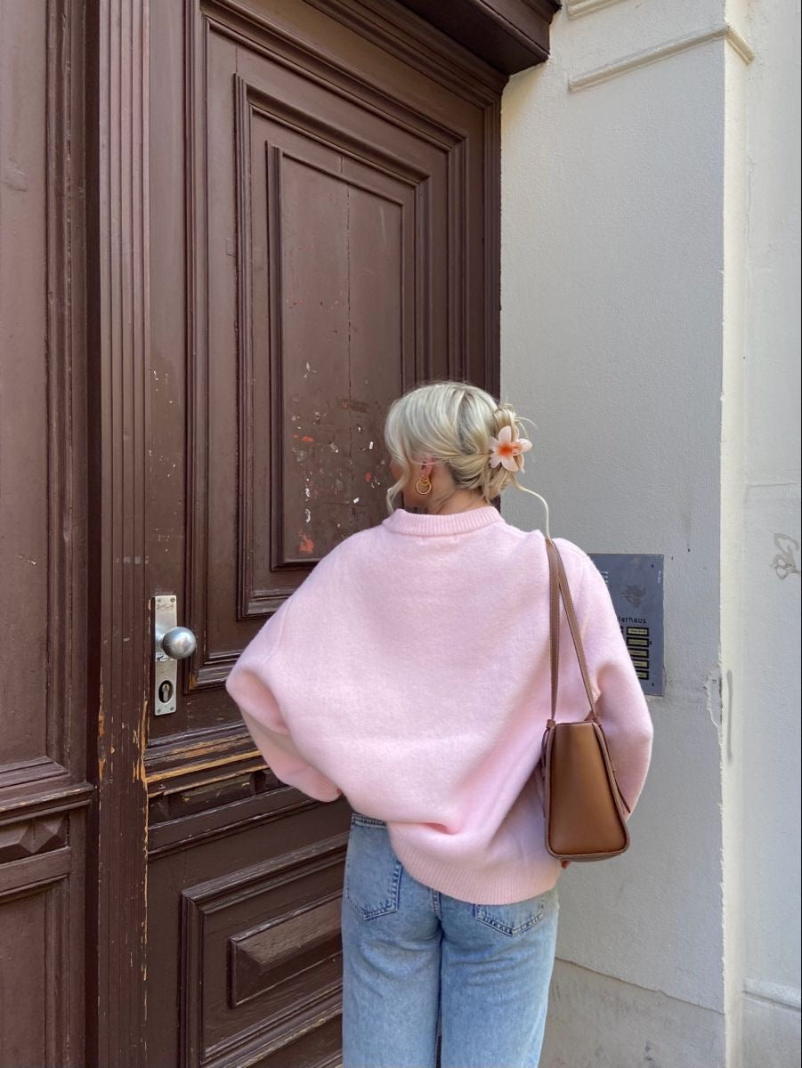 Joan | Oversized Pink Sweater