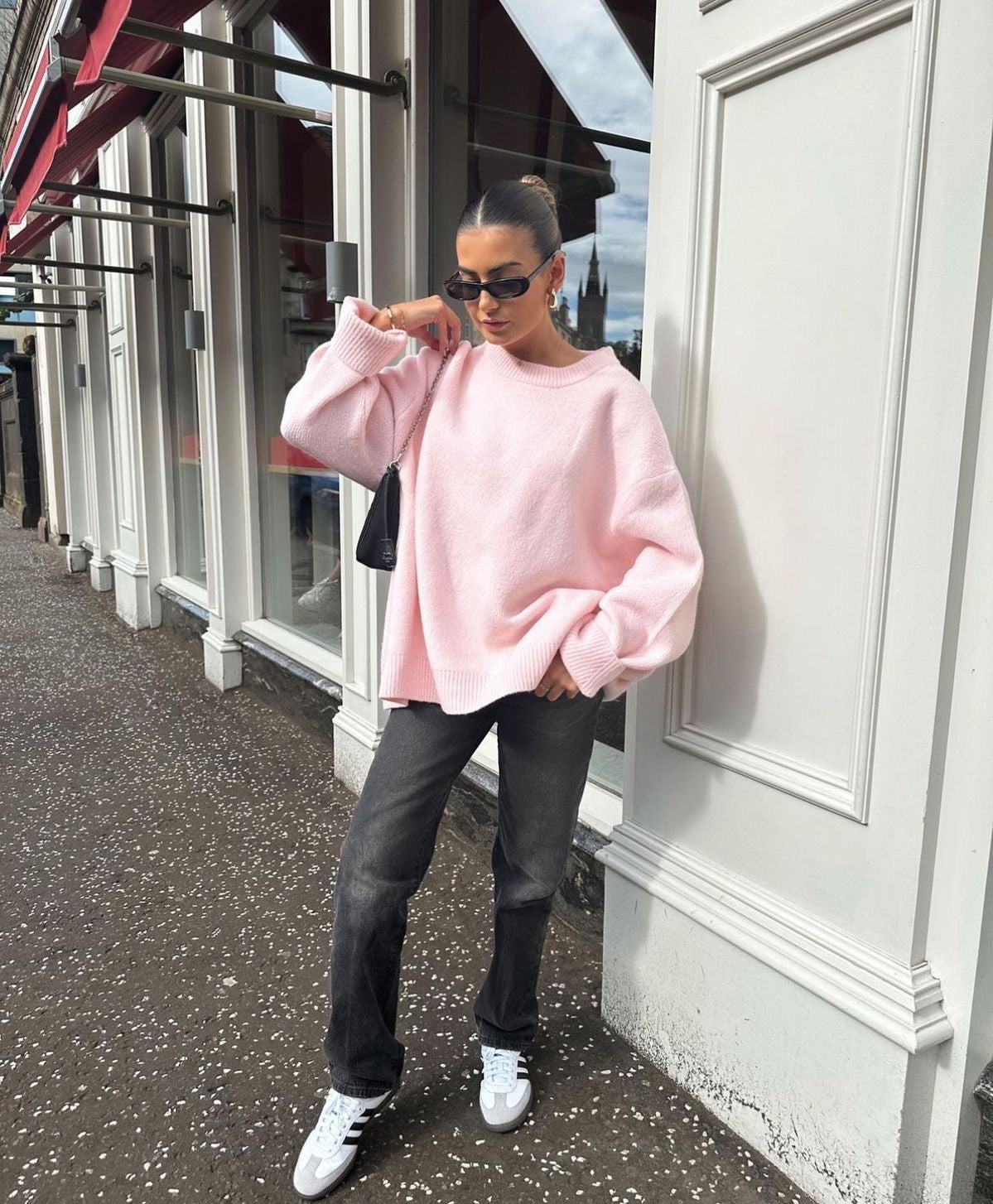 Joan | Oversized Pink Sweater