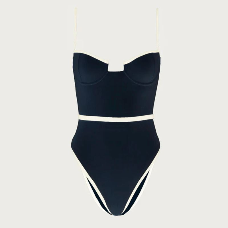 Old Money Luxe One-Piece Swimsuit