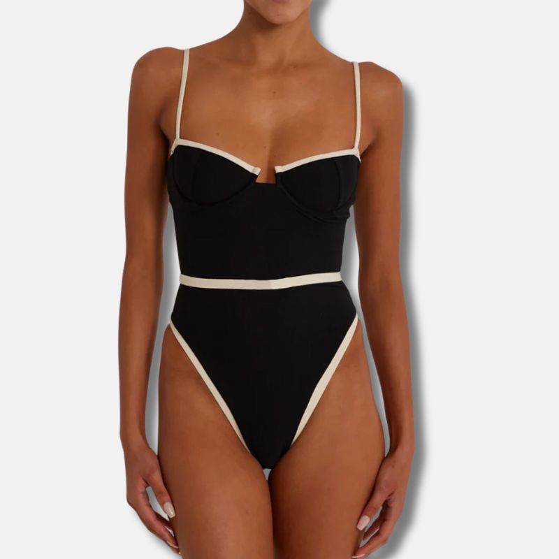 Old Money Luxe One-Piece Swimsuit