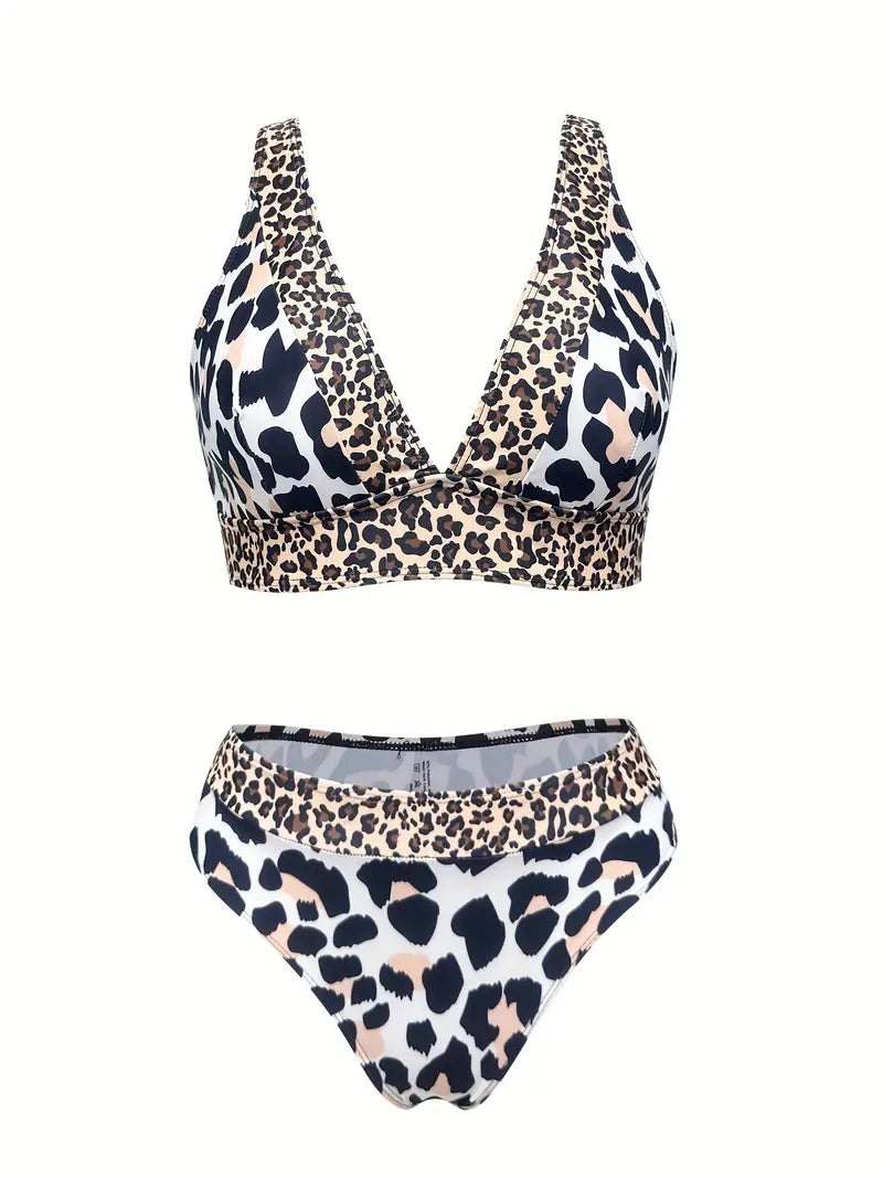 Playa Blanca Dee V-neck Chic Panther Bikini