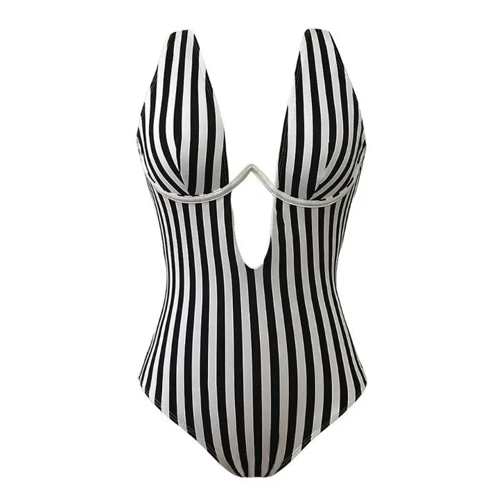 Monte Carlo Luxe Striped Swimsuit