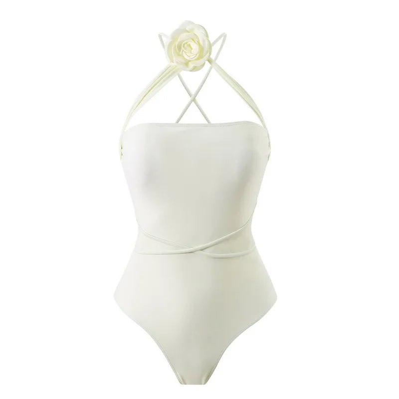 Mykonos Swimsuit with Flower - 2 Styles in One Timeless Design